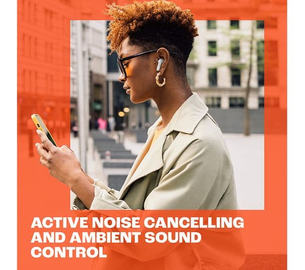 JBL Tune Beam Wireless Bluetooth Noise-Cancelling Earbuds - Blue - Image 2