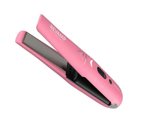REVAMP Liberate Cordless Compact Ceramic Hair Straightener - Pink thumbnail 9