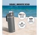 Ninja Thirsti Travel Water Bottle - Grey, 700 ml thumbnail 3