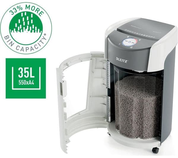 LEITZ IQ OptiMax Office P5 Micro Cut Paper Shredder - Image 7