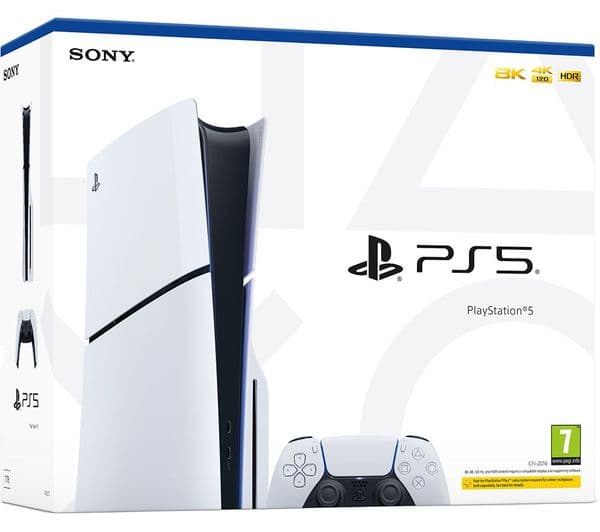 Sony PlayStation 5 Slim 1TB White & Black - Image 1