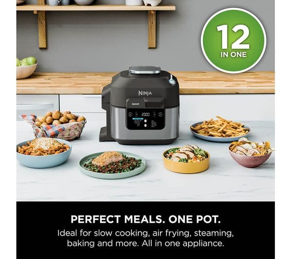 Ninja Speedi 12-in-1 ON500UK Multi-cooker & Air Fryer - Black & Stainless Steel - Image 2