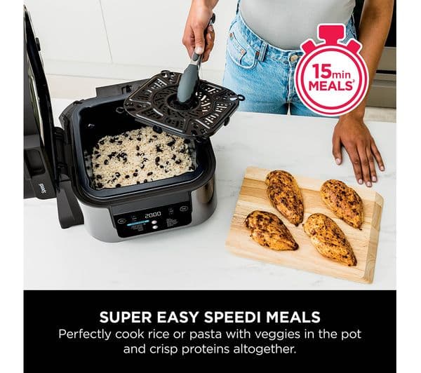 Ninja Speedi 12-in-1 ON500UK Multi-cooker & Air Fryer - Black & Stainless Steel - Image 3