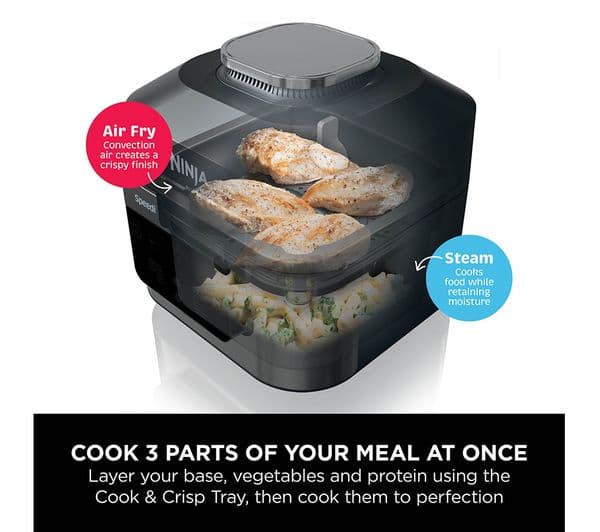Ninja Speedi 12-in-1 ON500UK Multi-cooker & Air Fryer - Black & Stainless Steel - Image 6
