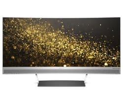 HP ENVY 34 Quad HD 34" Curved LED Monitor - Black & Silver - Image 1