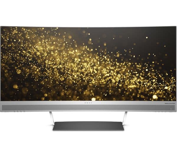 HP ENVY 34 Quad HD 34" Curved LED Monitor - Black & Silver - Image 7
