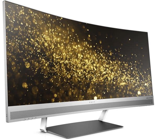 HP ENVY 34 Quad HD 34" Curved LED Monitor - Black & Silver - Image 3