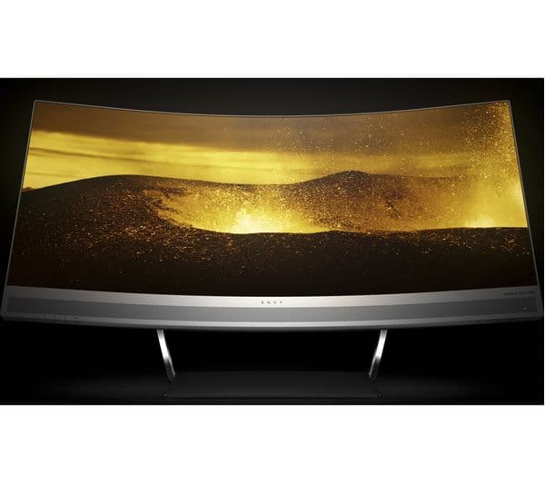 HP ENVY 34 Quad HD 34" Curved LED Monitor - Black & Silver - Image 5