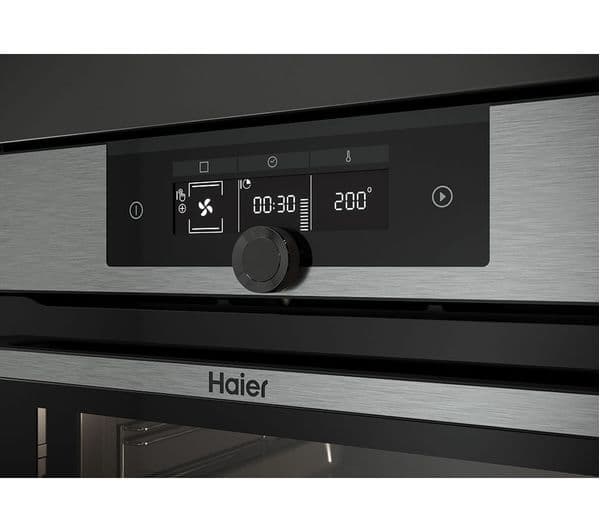 HAIER HWO60SM2F3XH Electric Steam Smart Oven - Black & Stainless Steel - Image 3