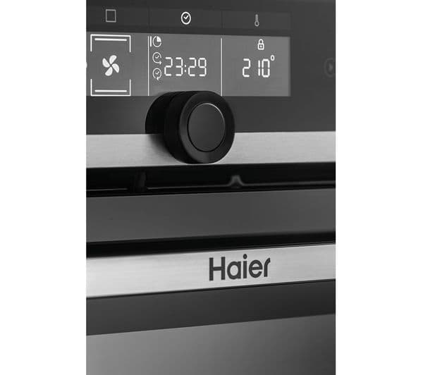 HAIER HWO60SM2F3XH Electric Steam Smart Oven - Black & Stainless Steel - Image 6