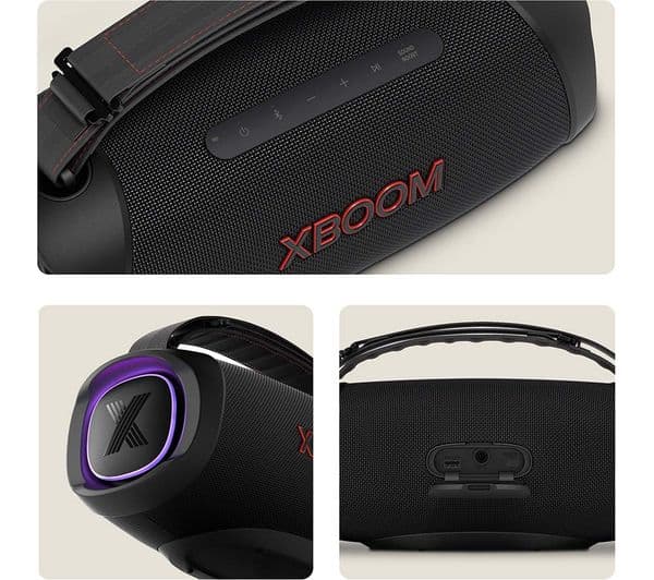 LG XBOOM Go XG8 Portable Bluetooth Speaker - Black - Image 3