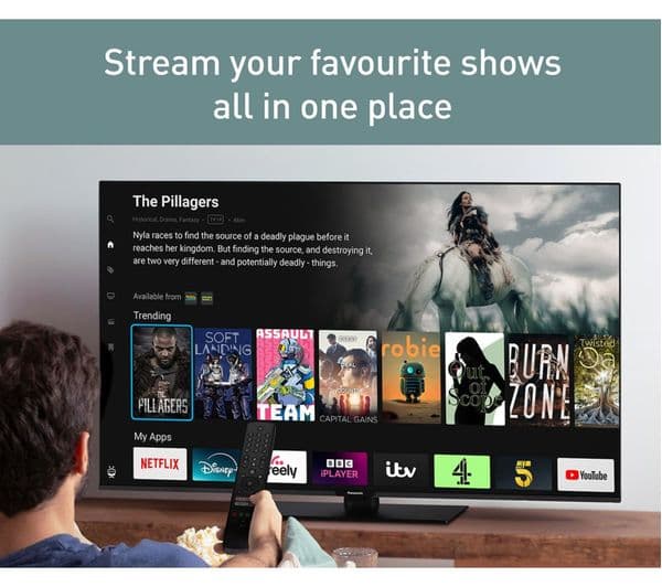 PANASONIC W61A 43" LED 4K HDR Smart TV with Freely - TB-43W61AEY - Image 2