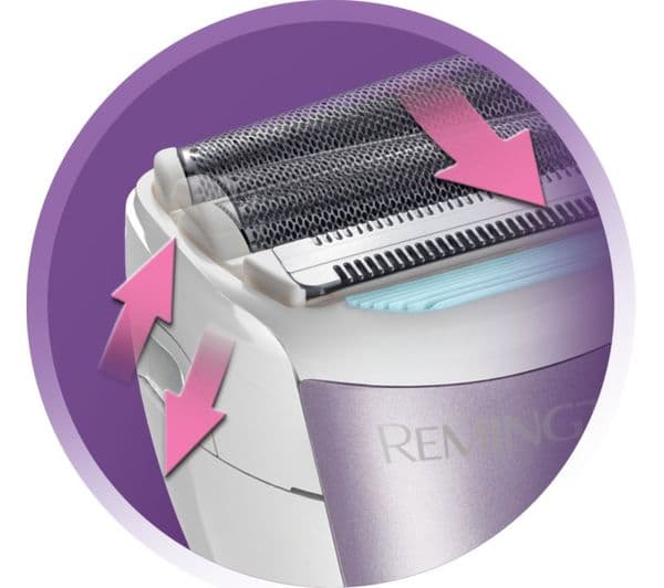 REMINGTON WDF4840 Cordless Wet & Dry Foil Lady Shaver - White & Purple - Image 6