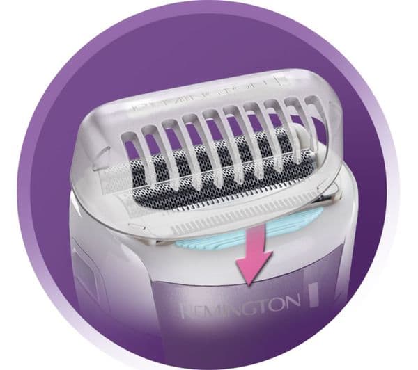 REMINGTON WDF4840 Cordless Wet & Dry Foil Lady Shaver - White & Purple - Image 7