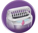 REMINGTON WDF4840 Cordless Wet & Dry Foil Lady Shaver - White & Purple thumbnail 7