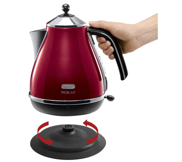 DELONGHI Micalite KBOM3001R Jug Kettle - Red - Image 2
