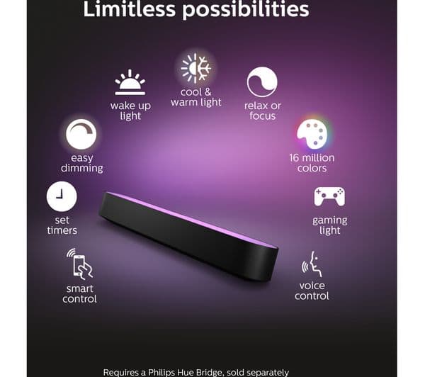 PHILIPS HUE Play Smart Light Bar Twin Pack Black - Image 3