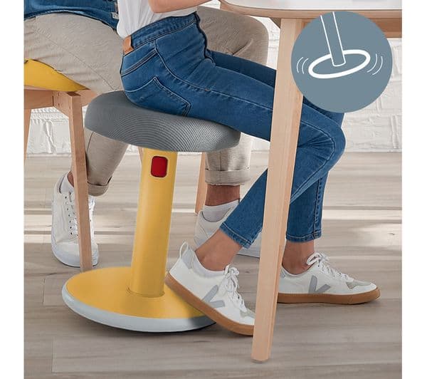 LEITZ Ergo Cosy Sit-Stand Stool - Yellow - Image 7