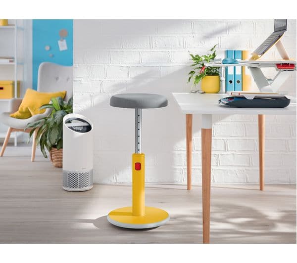 LEITZ Ergo Cosy Sit-Stand Stool - Yellow - Image 9