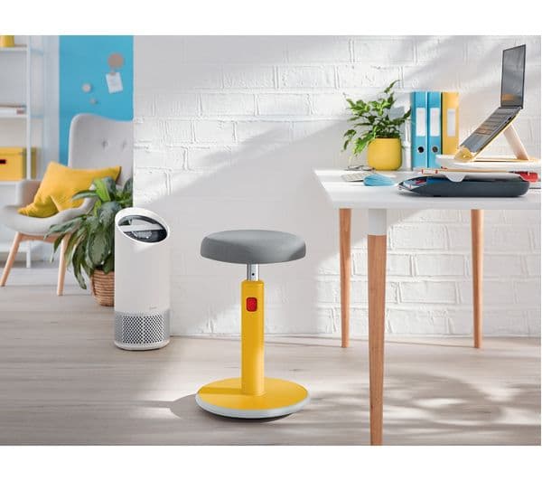 LEITZ Ergo Cosy Sit-Stand Stool - Yellow - Image 10