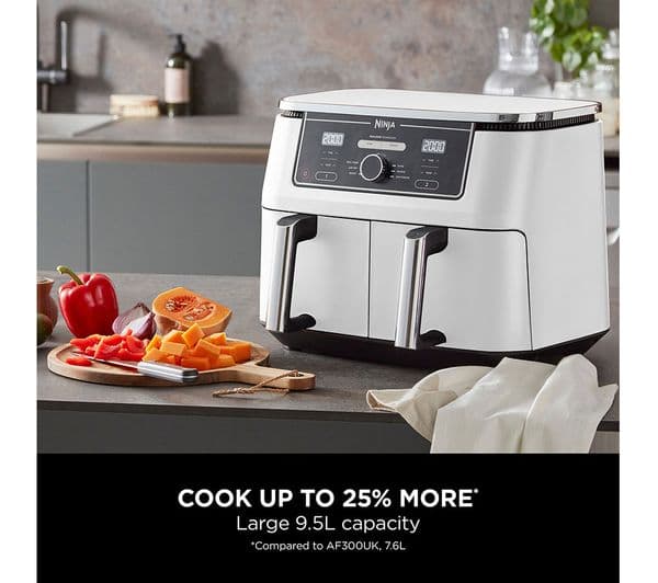Ninja Foodi MAX Dual Zone AF400UKWH Air Fryer - White - Image 4