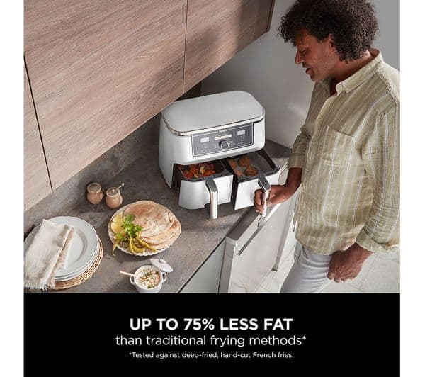 Ninja Foodi MAX Dual Zone AF400UKWH Air Fryer - White - Image 8