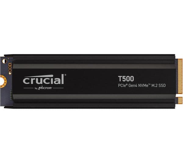 CRUCIAL T500 M.2 Internal SSD with Heatsink - 1 TB - Image 1