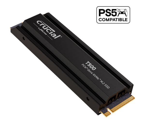 CRUCIAL T500 M.2 Internal SSD with Heatsink - 1 TB - Image 2