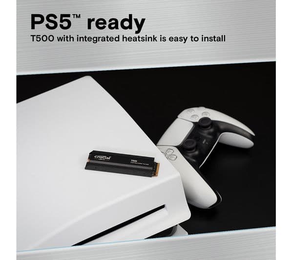 CRUCIAL T500 M.2 Internal SSD with Heatsink - 1 TB - Image 5