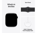 Apple Watch Series 11 Smartwatch 46mm Jet Black Aluminium Black Sport Band M/L thumbnail 9