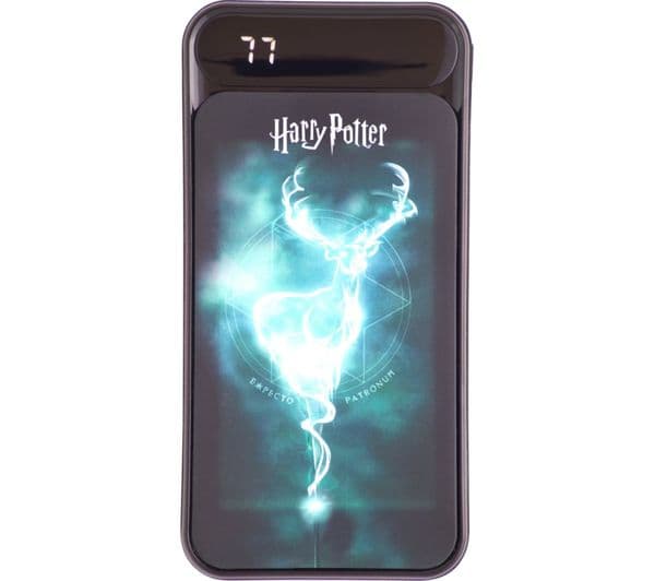 LAZERBUILT Harry Potter 10,000 mAh Light-Up Patronus Portable Power Bank - Black - Image 1