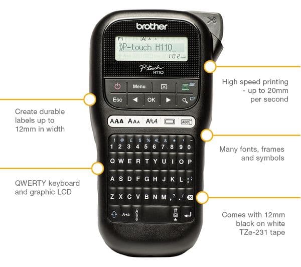 BROTHER PTH110 Label Maker - Image 2