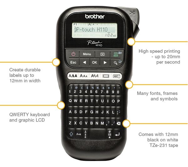 BROTHER PTH110 Label Maker thumbnail 2