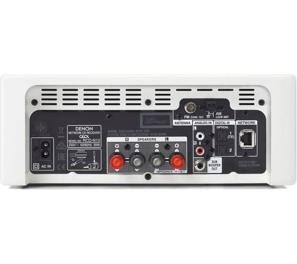 DENON CEOL N10 Wireless Smart Sound Hi-Fi System - White - Image 2