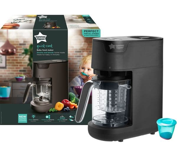 TOMMEE TIPPEE Quick-Cook Baby Food Maker - Black - Image 2