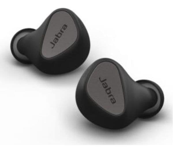 JABRA Elite 5 Wireless Bluetooth Noise-Cancelling Earbuds - Titanium Black - Image 1