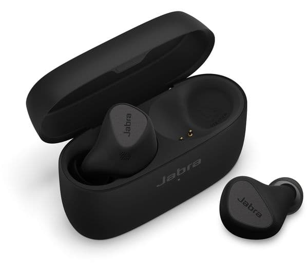 JABRA Elite 5 Wireless Bluetooth Noise-Cancelling Earbuds - Titanium Black - Image 2