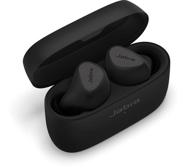 JABRA Elite 5 Wireless Bluetooth Noise-Cancelling Earbuds - Titanium Black - Image 4