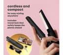 REVAMP Liberate Cordless Compact Ceramic Hair Straightener - Black thumbnail 8
