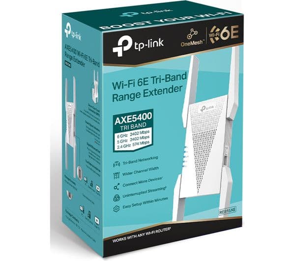 TP-LINK RE815XE V1 WiFi Range Extender - AXE 5400, Triple-band - Image 2