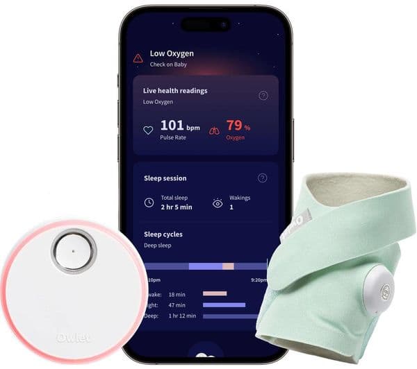 OWLET Dream Sock OWSD-1-MT Smart Baby Activity Tracker - Mint - Image 1
