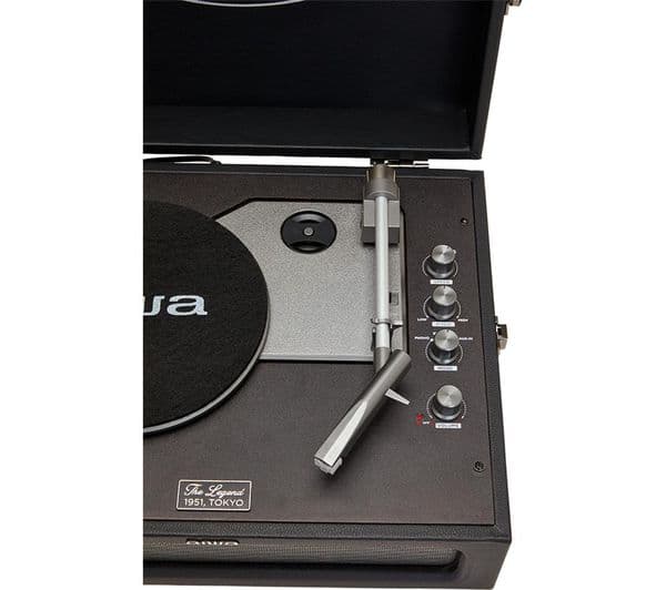 AIWA VPX-1971BK Belt Drive Bluetooth Turntable - Black - Image 3