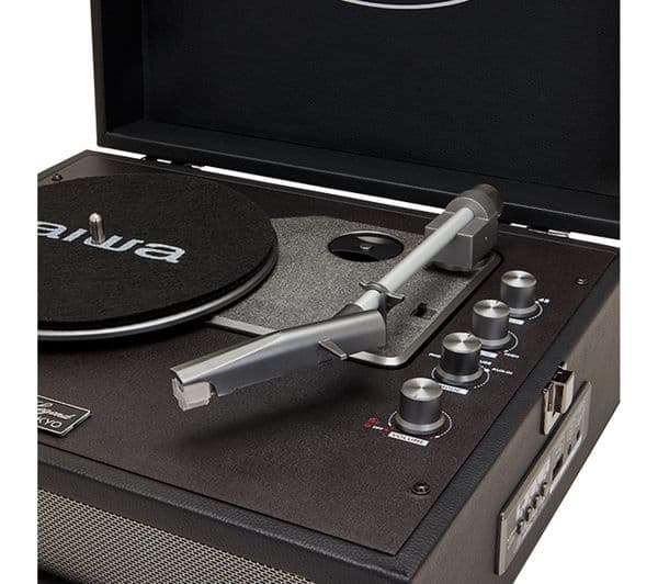 AIWA VPX-1971BK Belt Drive Bluetooth Turntable - Black - Image 4