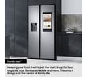 SAMSUNG Bespoke AI Family Hub RS90F66BEFEU American-Style Smart Fridge Freezer with On-device Bixby - Black thumbnail 4