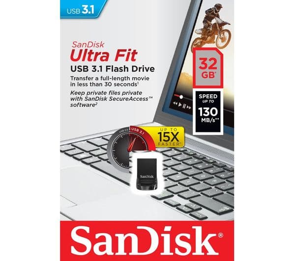 SANDISK Ultra Fit 32GB USB 3.1 Black - Image 5