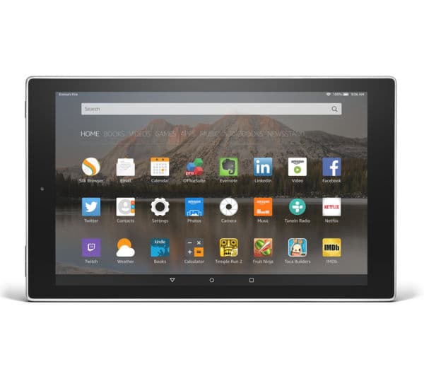 AMAZON Fire HD 10.1" Tablet - 16 GB, Silver - Image 1
