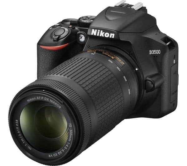 NIKON D3500 DSLR Camera with AF-P DX NIKKOR 18-55 mm f/3.5-5.6G VR & 70-300 mm f/4.5-6.3G ED VR Lens - Image 2