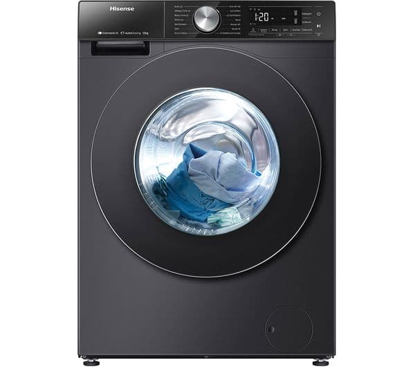 HISENSE 5S Series Auto Dosing WF5S1245BB WiFi-enabled 12 kg 1400 Spin Washing Machine - Black - Image 2
