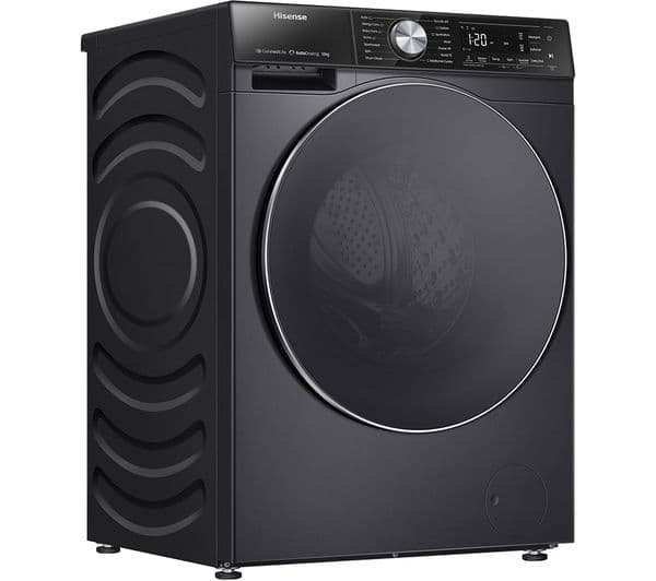 HISENSE 5S Series Auto Dosing WF5S1245BB WiFi-enabled 12 kg 1400 Spin Washing Machine - Black - Image 3