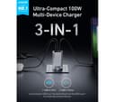 Anker Prime 3-Port 100W GaN Charger thumbnail 2